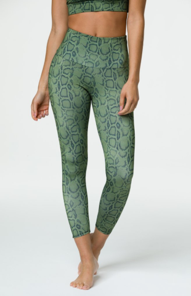 Image Title Onzie High Basic Midi Legging -Olive Cobra